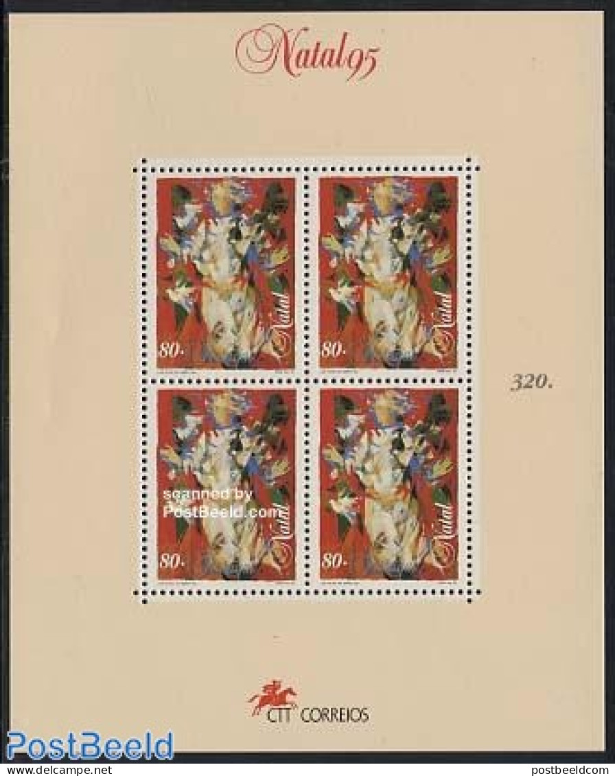 Portugal 1995 Christmas S/s (with Country Name), Mint NH, Religion - Christmas - Unused Stamps