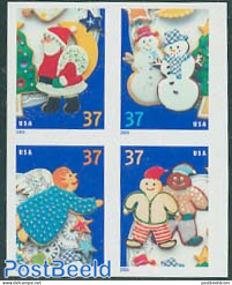 United States Of America 2005 Christmas 2x4v S-a, Double Sided, Mint NH, Religion - Christmas - Ongebruikt