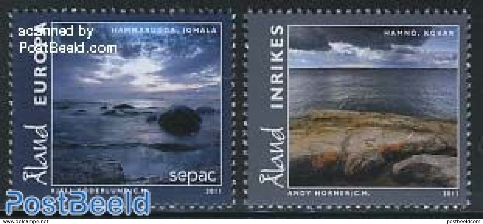 Aland 2011 Landscapes 2v, Mint NH, History - Sepac - Aland