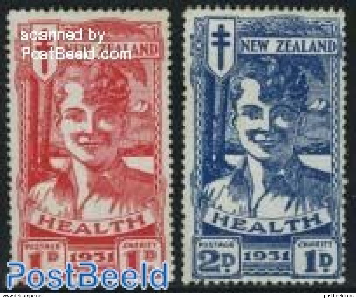 New Zealand 1931 Health 2v, Unused (hinged), Health - Anti Tuberculosis - Health - Nuovi