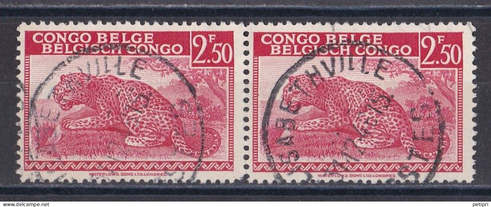 Congo Belge N° 261 Paire Oblitérée - Gebraucht