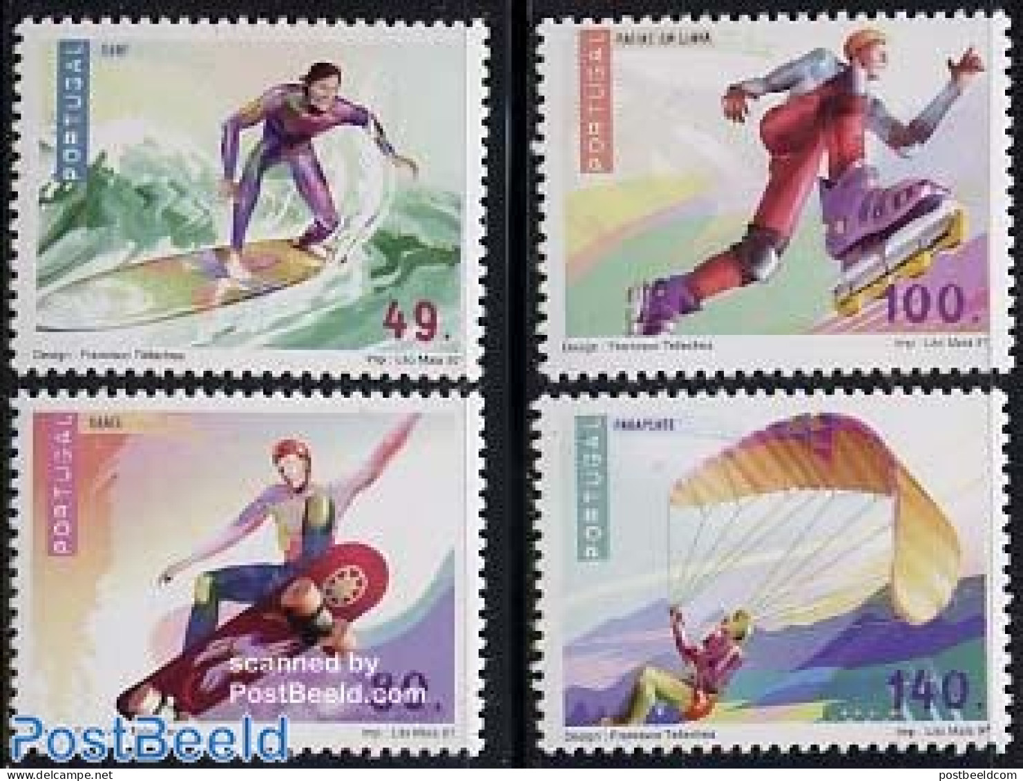 Portugal 1997 Fun Sports 4v, Mint NH, Sport - Fun Sports - Parachuting - Sport (other And Mixed) - Unused Stamps