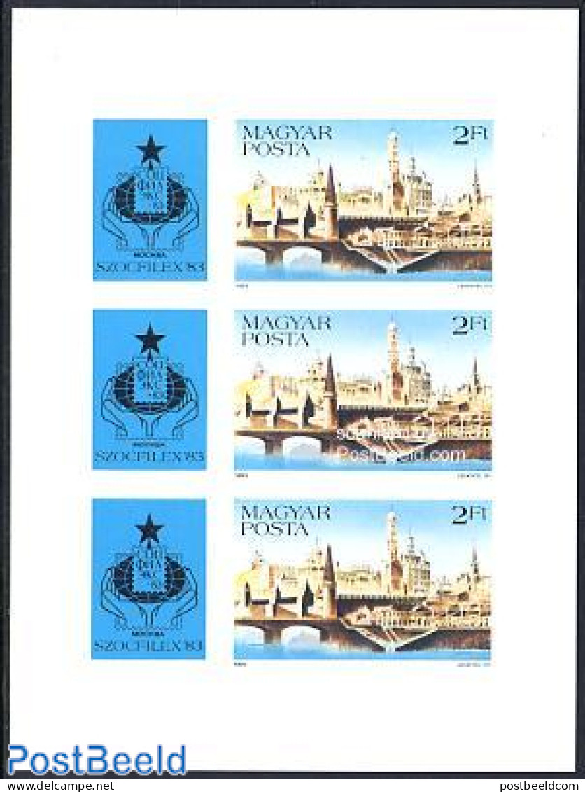 Hungary 1983 Sozphilex M/s Imperforated, Mint NH, Philately - Art - Bridges And Tunnels - Neufs