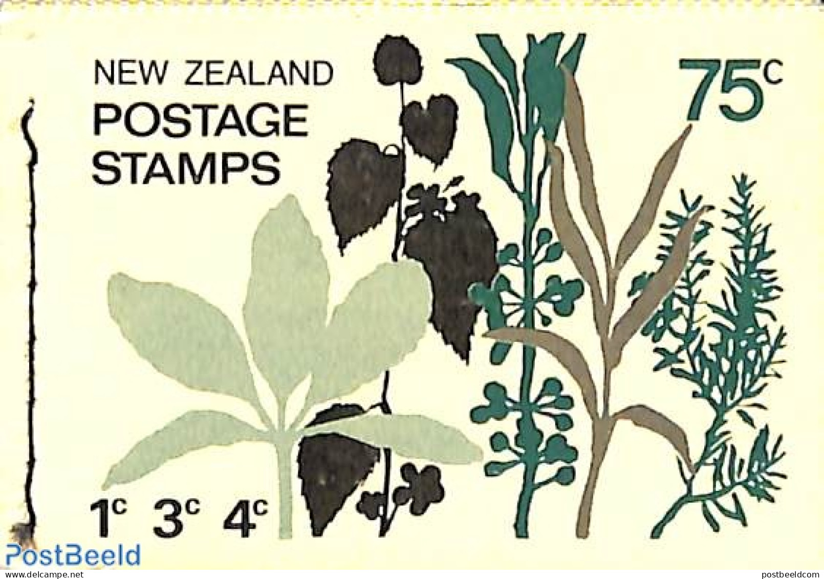 New Zealand 1971 Butterflies Booklet (with WM), Mint NH, Nature - Butterflies - Stamp Booklets - Neufs