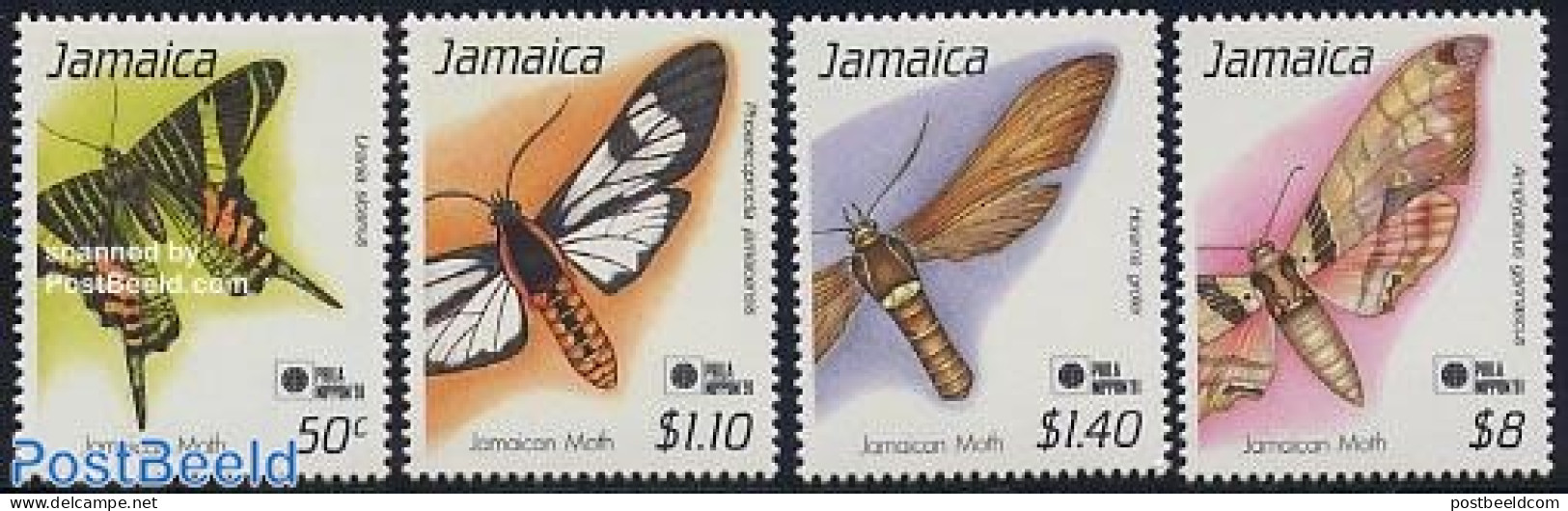 Jamaica 1991 Philanippon 4v, Mint NH, Nature - Butterflies - Insects - Jamaica (1962-...)
