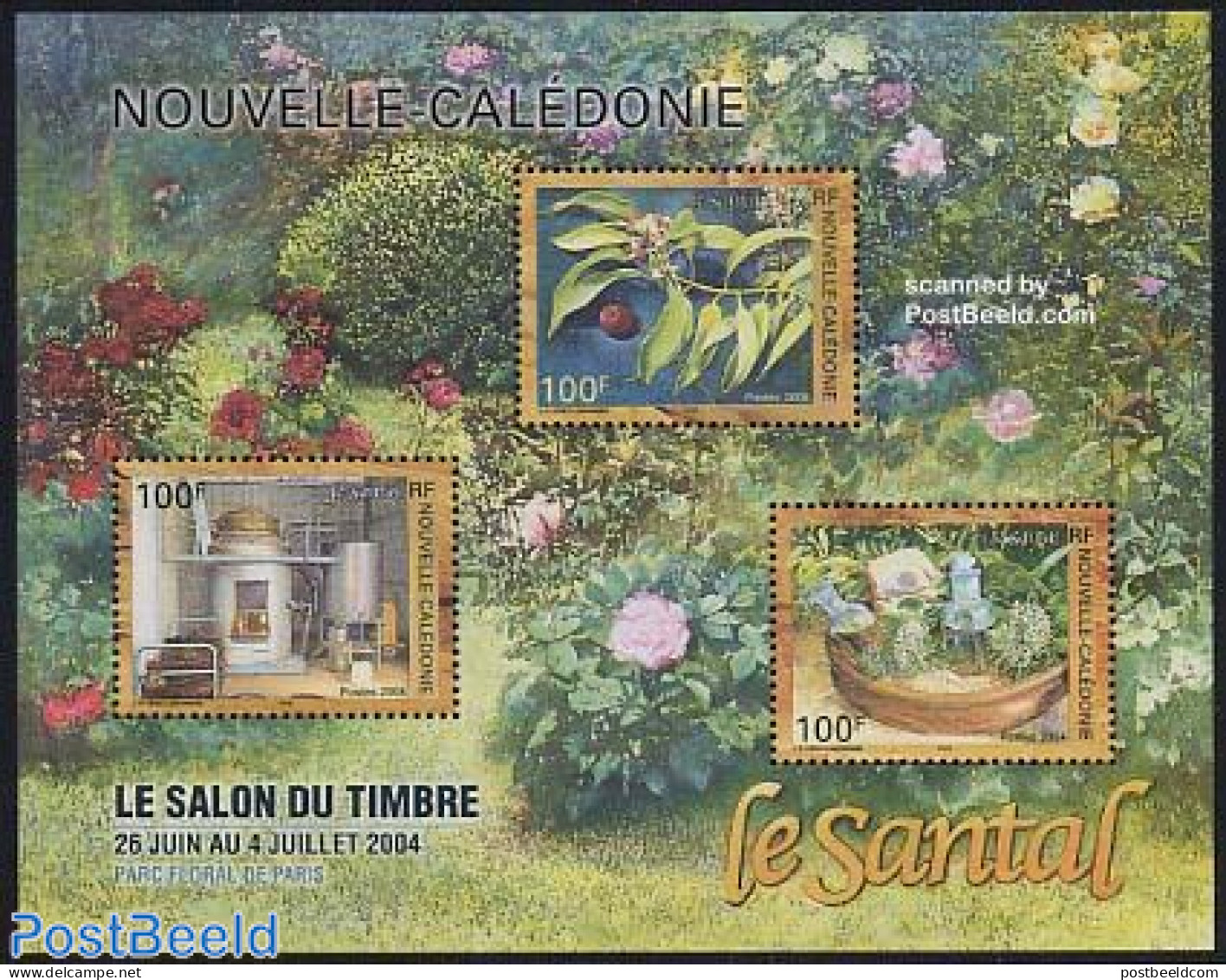 New Caledonia 2004 Le Santal S/s, Mint NH, Nature - Flowers & Plants - Philately - Ongebruikt
