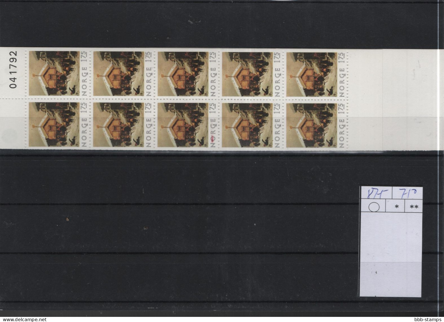 Norwegen Michel Cat.No. Booklet Mnh/** 875 Plate No - Postzegelboekjes