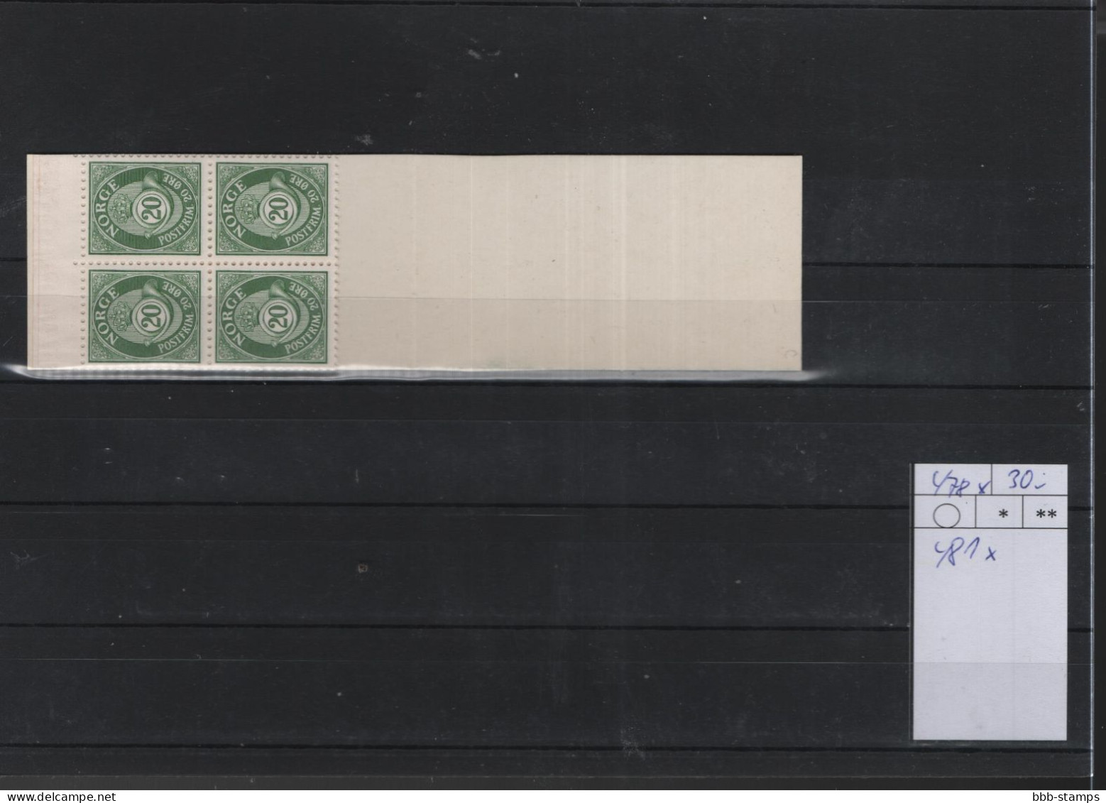 Norwegen Michel Cat.No. Booklet Mnh/** 478+481  - Postzegelboekjes