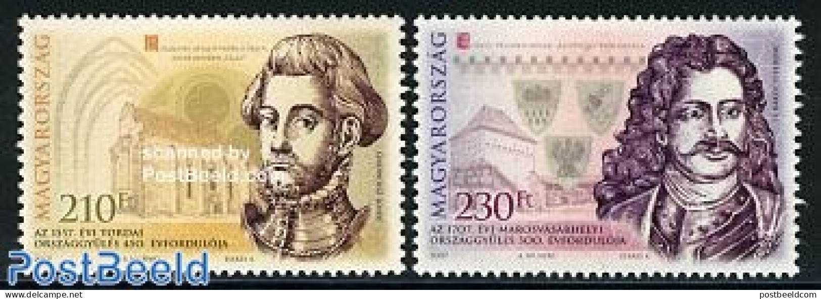 Hungary 2007 450th Ann. Of The Diet Of Torda 2v, Mint NH - Neufs