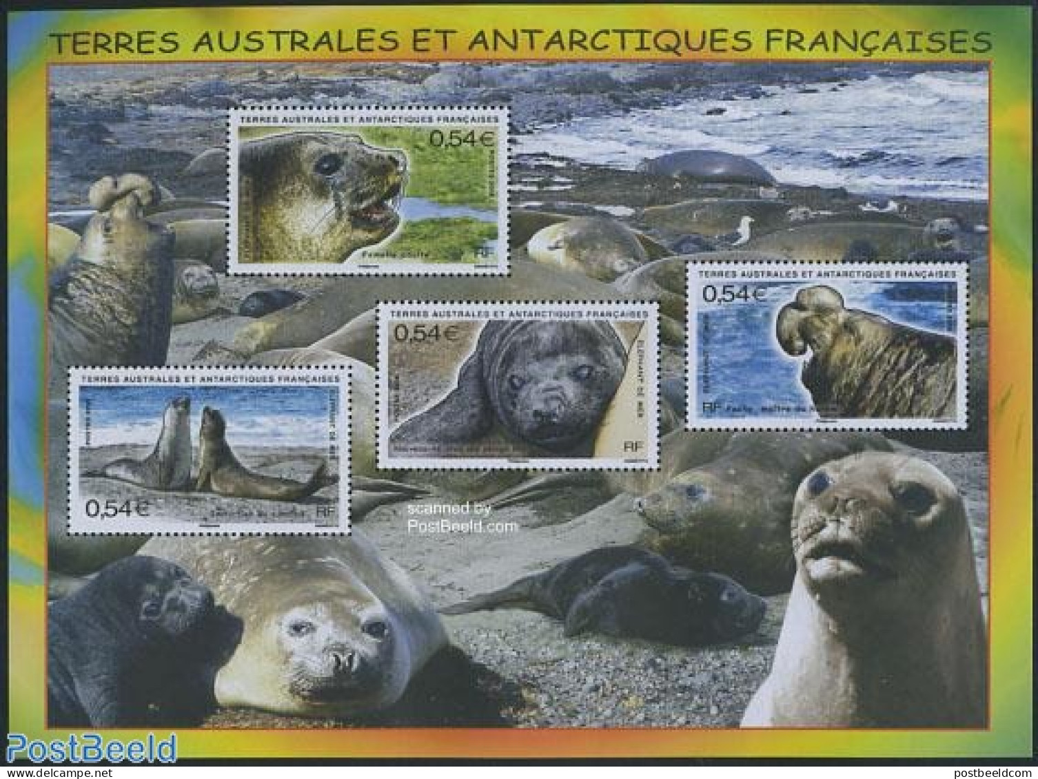 French Antarctic Territory 2008 Sea Mammals S/s, Mint NH, Nature - Animals (others & Mixed) - Sea Mammals - Ungebraucht