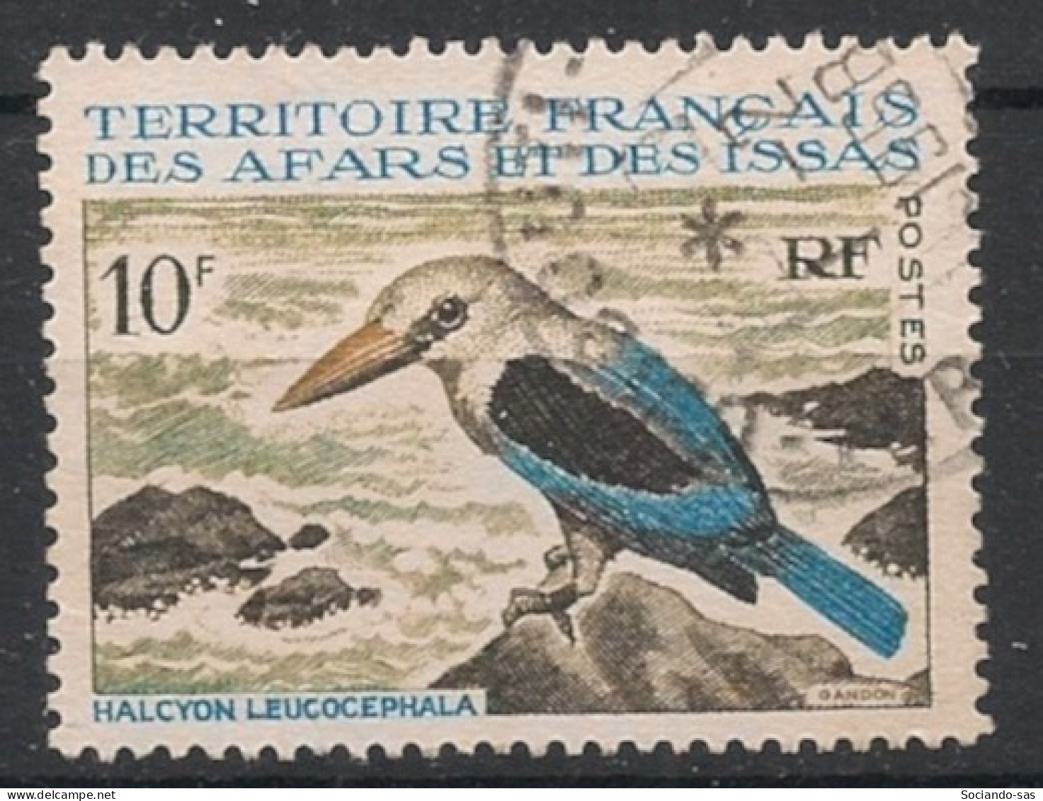 AFARS ET ISSAS - 1967 - N°YT. 329 - Oiseau 10f - Oblitéré / Used - Used Stamps