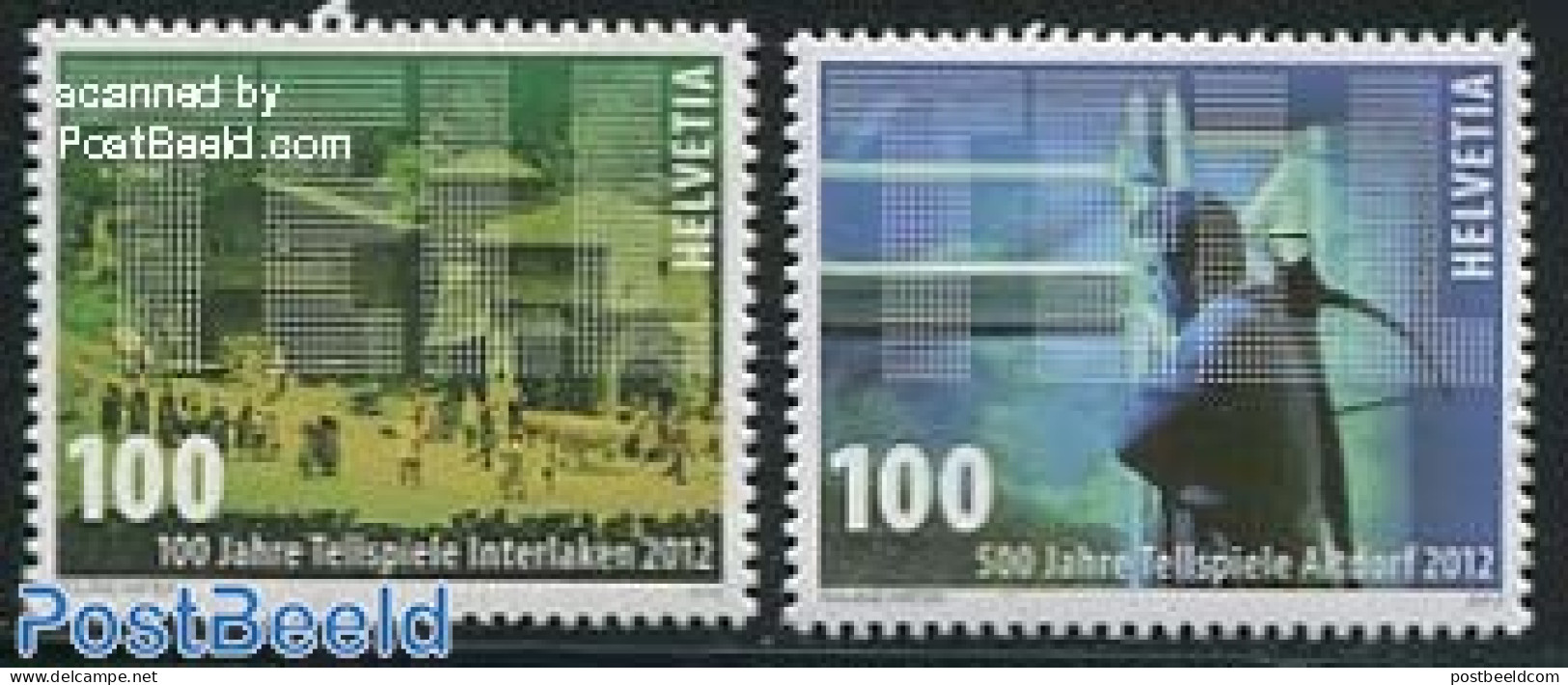 Switzerland 2012 Tell Festivals 2v S-a, Mint NH, Various - Folklore - Ongebruikt