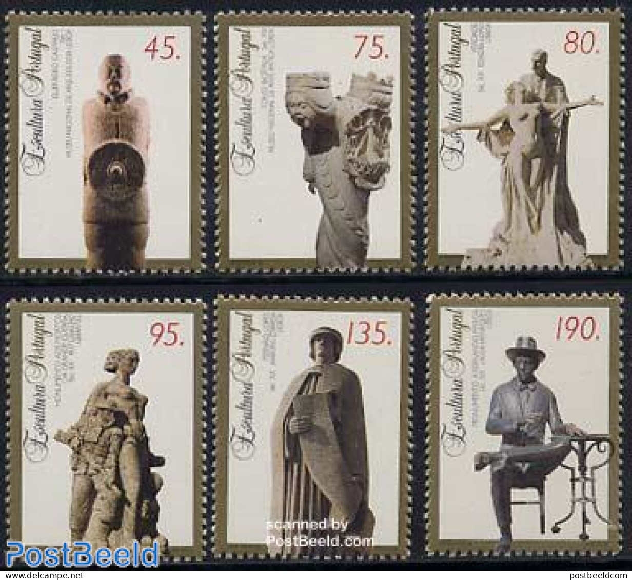Portugal 1995 Sculptures 6v, Mint NH, Art - Sculpture - Unused Stamps