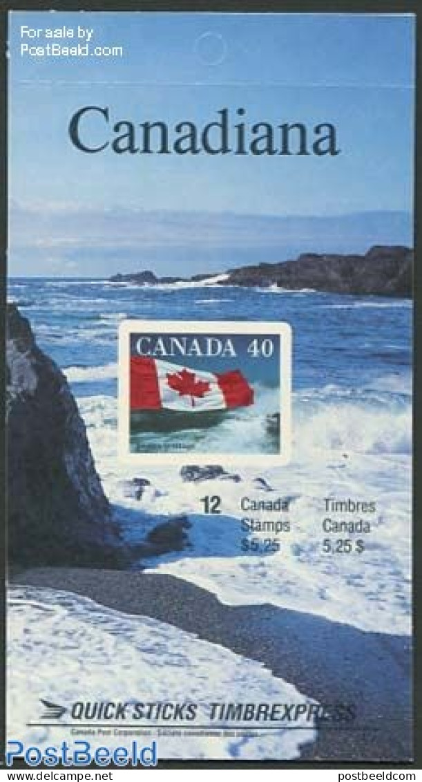 Canada 1991 Flag Booklet S-a, Mint NH, History - Flags - Stamp Booklets - Nuovi