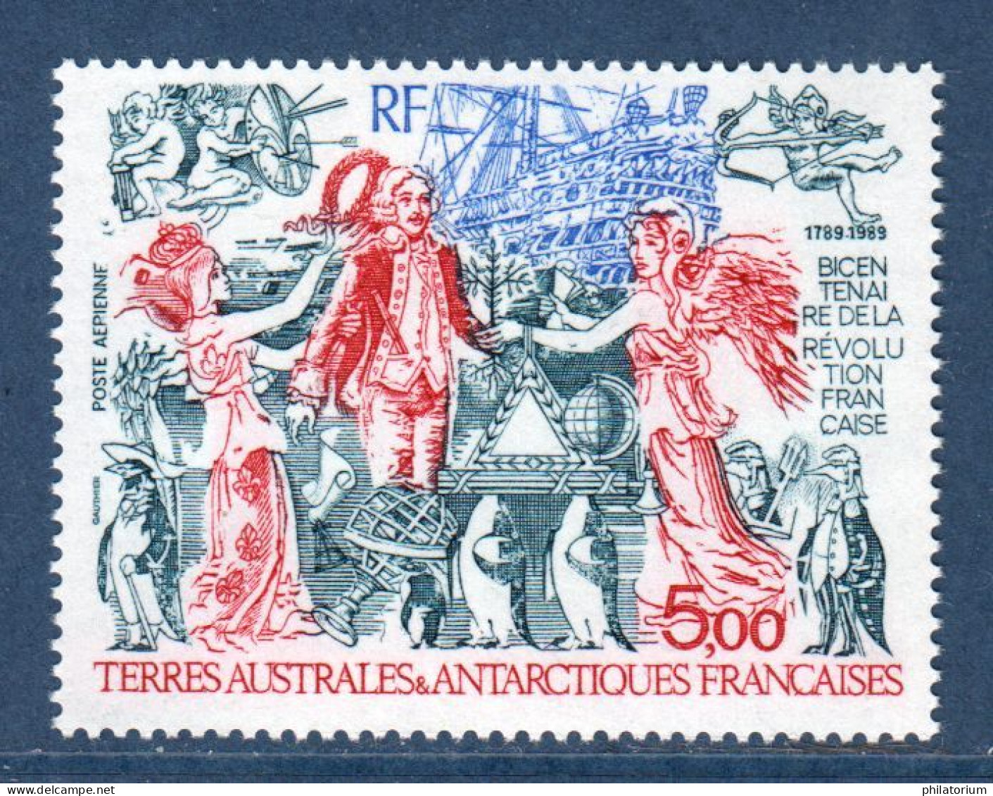 TAAF, **,  Yv PA 108, Mi 257, SG , Bicentenaire De La Révolution Française, - Airmail