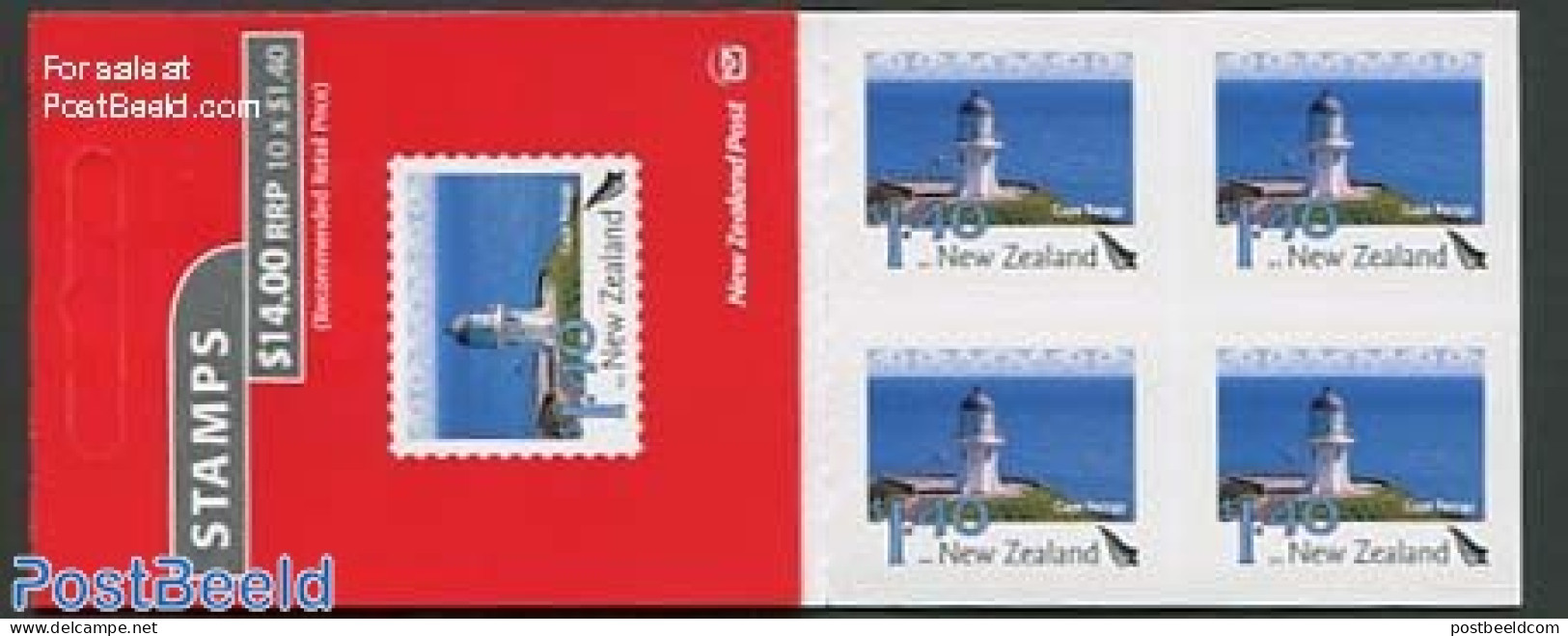 New Zealand 2012 Cape Reinga Booklet S-a, Mint NH, Various - Stamp Booklets - Lighthouses & Safety At Sea - Neufs