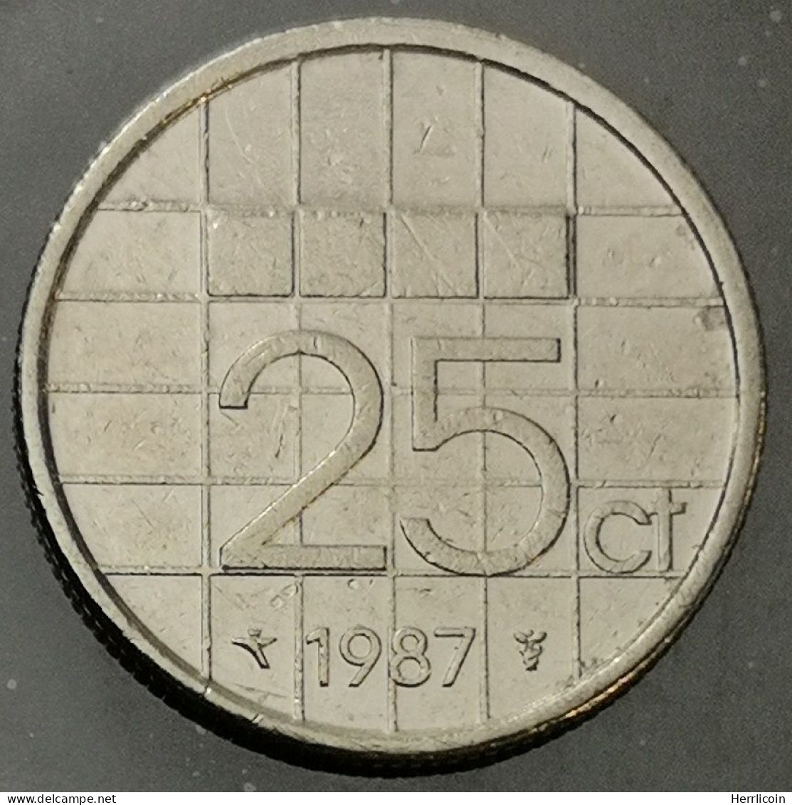 Monnaie Pays-Bas - 1987  - 25 Cents Beatrix - 1980-2001 : Beatrix
