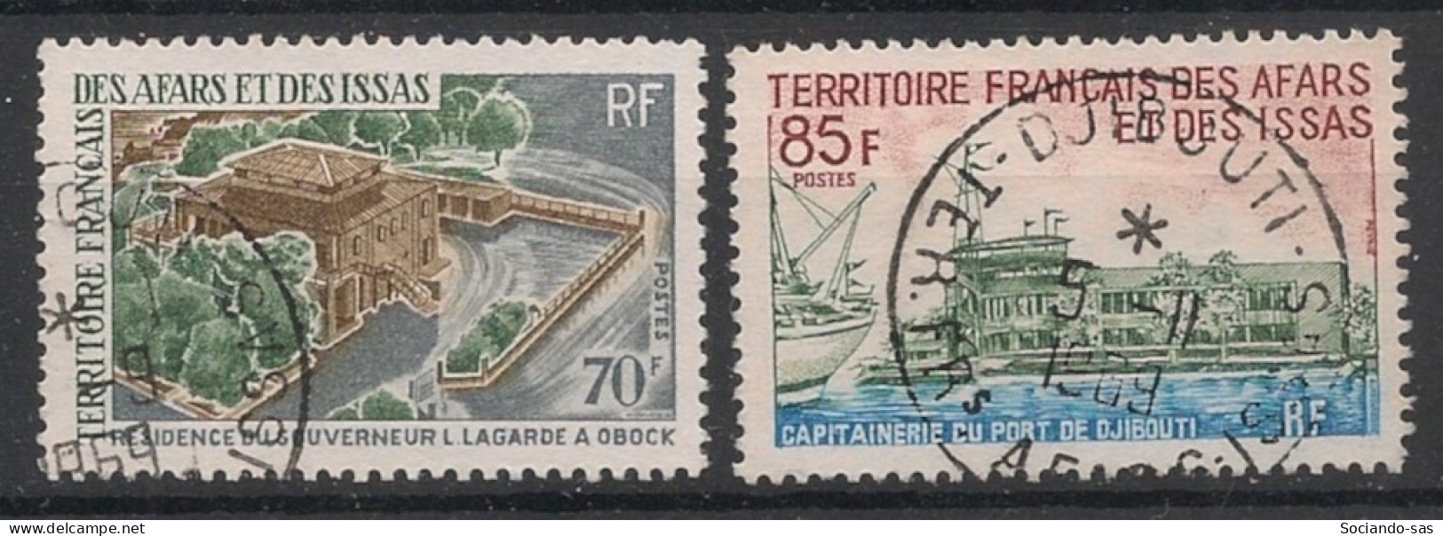 AFARS ET ISSAS - 1969 - N°YT. 349 à 350 - Bâtiments - Oblitéré / Used - Oblitérés