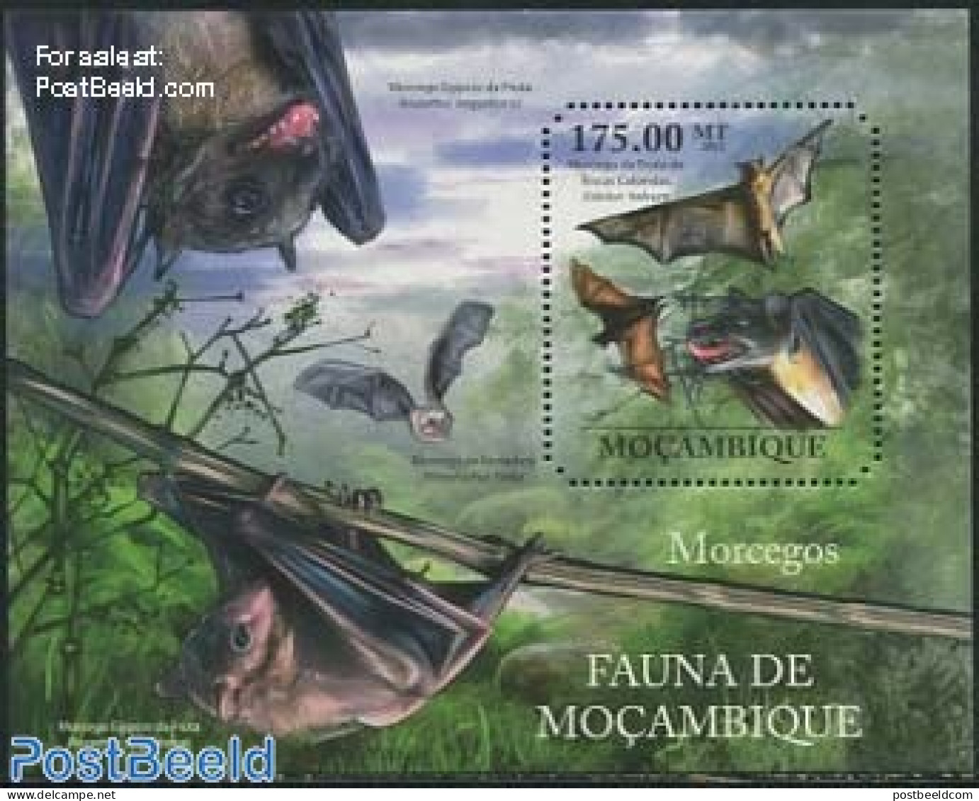 Mozambique 2011 Bats S/s, Mint NH, Nature - Animals (others & Mixed) - Bats - Mosambik