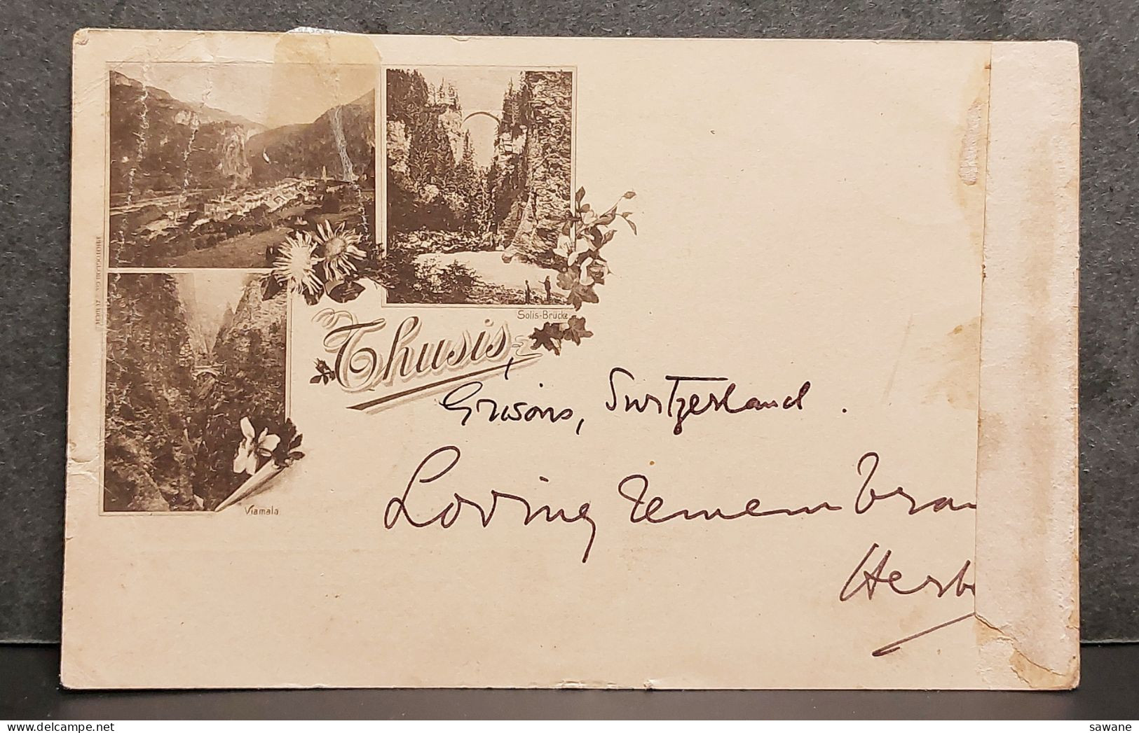 SUISSE , THUSIS , LOT 174 - Thusis