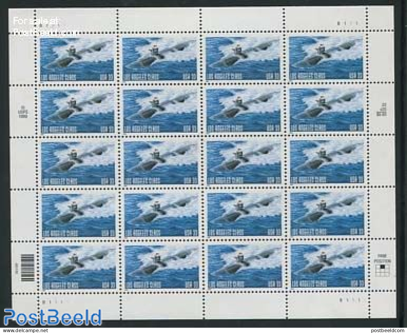 United States Of America 2000 Submarine M/s, Mint NH, Transport - Ships And Boats - Unused Stamps