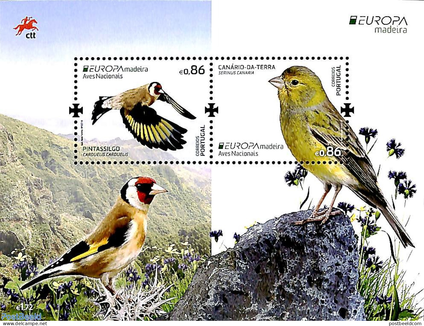 Madeira 2019 Europa, Birds S/s, Mint NH, History - Nature - Europa (cept) - Birds - Madeira