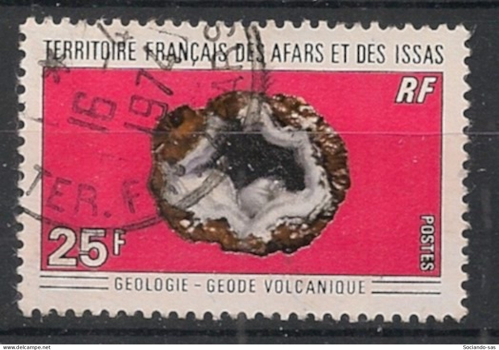 AFARS ET ISSAS - 1971 - N°YT. 370 - Géode Volcanique - Oblitéré / Used - Usados