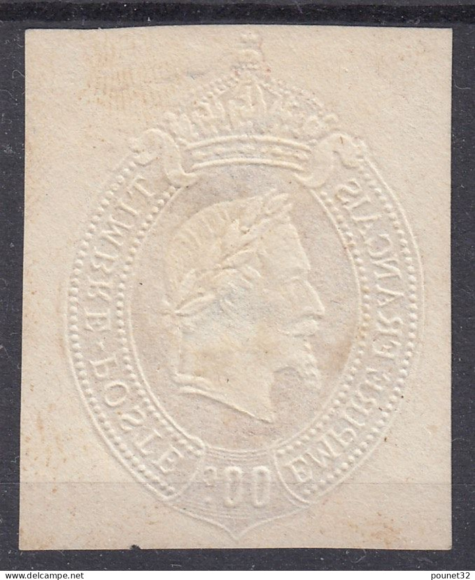 FRANCE ESSAI TYPE NAPOLEON PROJET PRIVE RENARD EN RELIEF DECOUPE D'ENVELOPPE - Proofs, Unissued, Experimental Vignettes