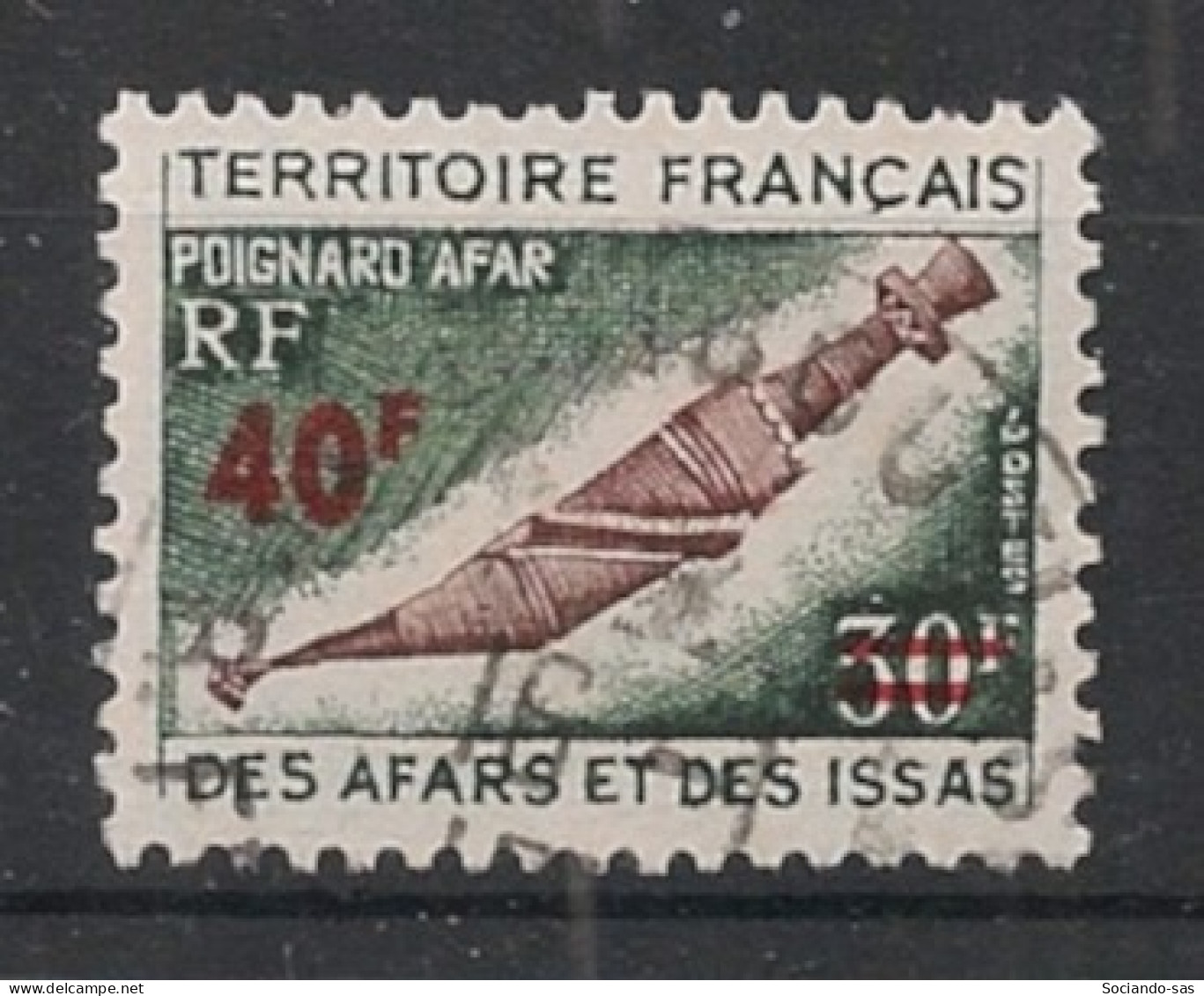 AFARS ET ISSAS - 1975 - N°YT. 393 - Poignard Afar - Oblitéré / Used - Gebraucht