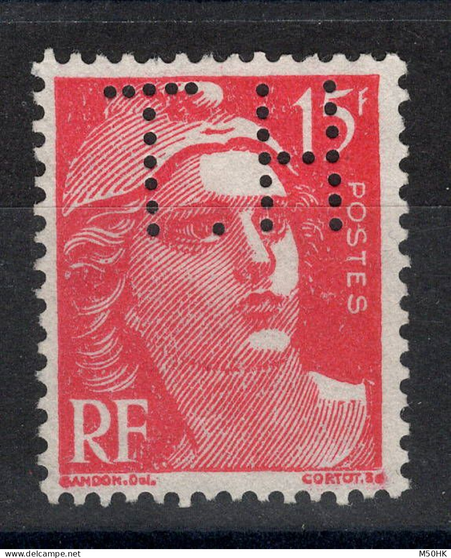 Perforé - YV 813 Gandon Perfin T.H , Timbre NSG MNG (*) - Unused Stamps