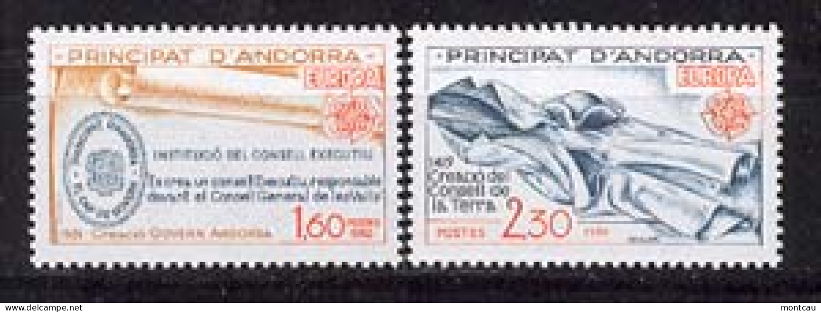 Andorra -Franc 1982 Europa. Y=300-01 E=321-22 (**) - 1982