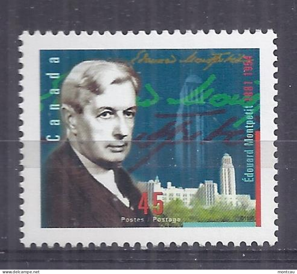Canada 1996. Edouard Montpetit . Sc=1617 (**) - Unused Stamps
