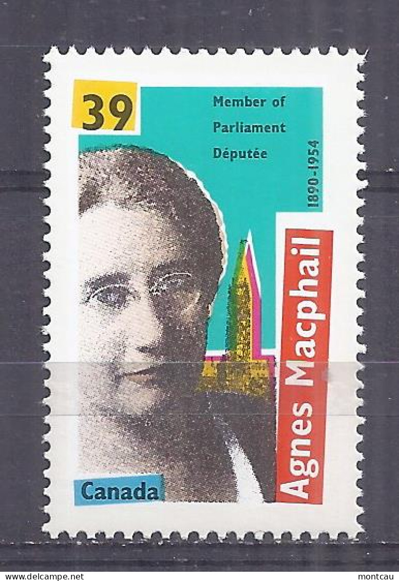 Canada 1990. Agnes Macphail . Sc=1293 (**) - Unused Stamps