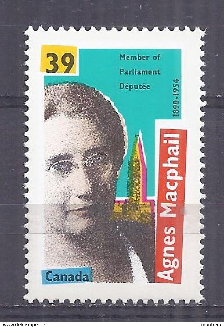 Canada 1990. Agnes Macphail . Sc=1293 (**) - Neufs