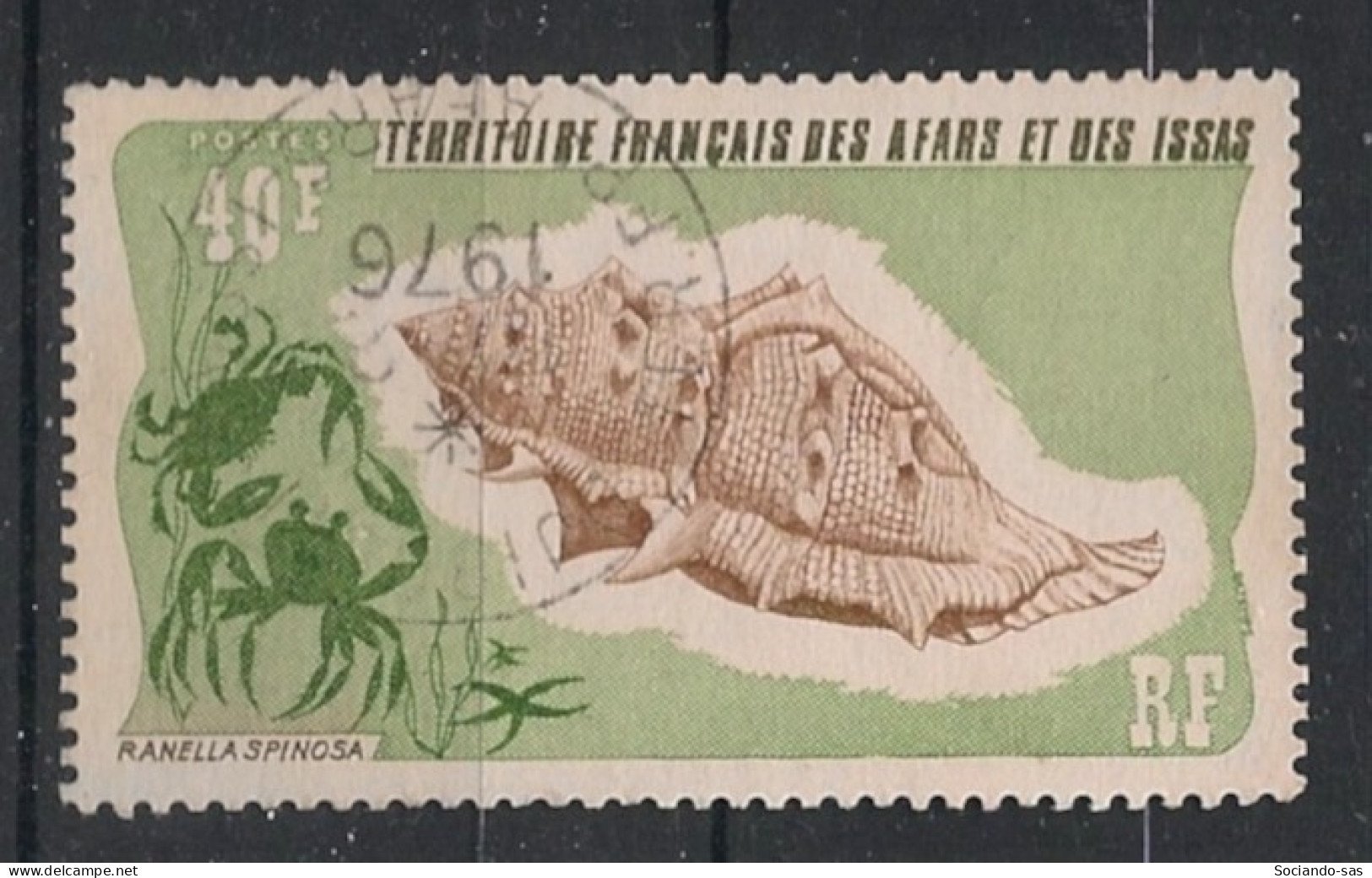 AFARS ET ISSAS - 1975 - N°YT. 394 - Coquillage 40f - Oblitéré / Used - Oblitérés