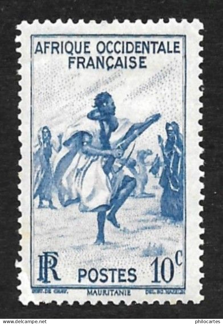 AOF  1947 -  YT  24 - Danse Des Fusils  -- NEUF* - Unused Stamps