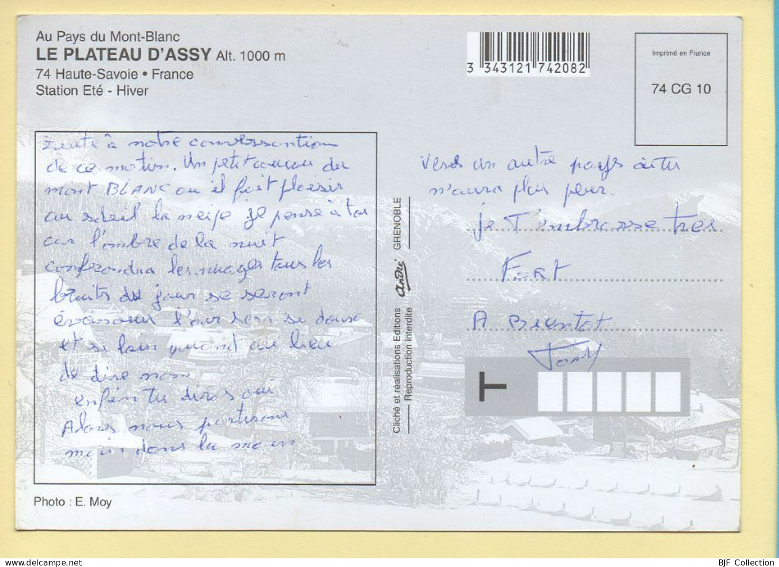 74. PLATEAU D'ASSY – Multivues / Chien Husky (voir Scan Recto/verso) - Passy