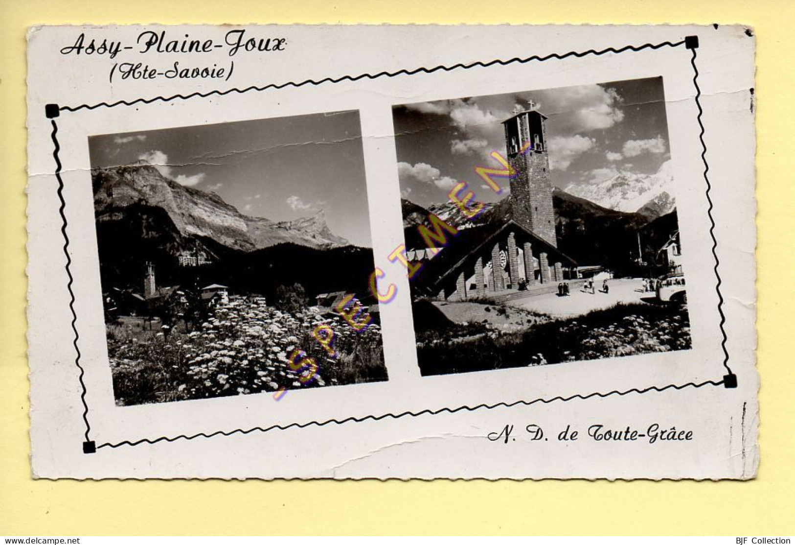 74. PLATEAU D'ASSY – ASSY-PLAINE-JOUX – Notre-Dame De Toute-Grâce / 2 Vues (animée) CPSM (voir Scan Recto/verso) - Passy