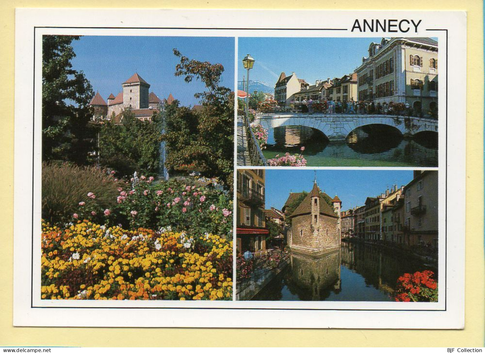 74. ANNECY – 3 Vues / Fleurs (animée) (voir Scan Recto/verso) - Annecy-le-Vieux