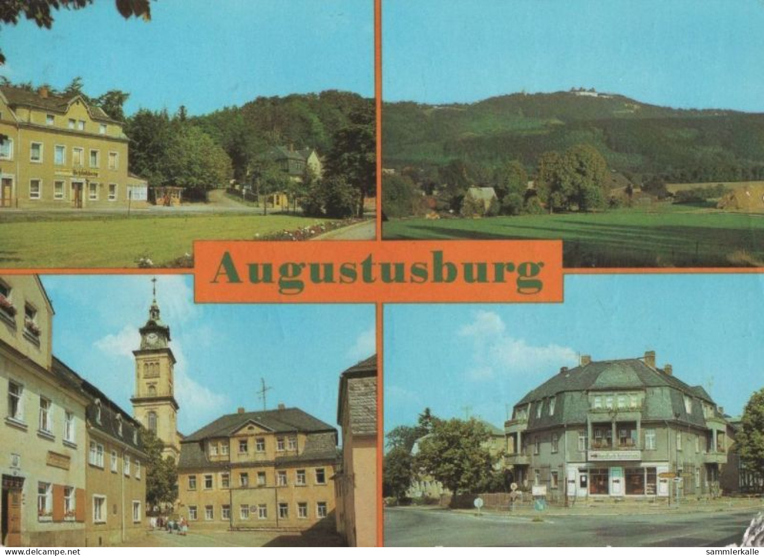 44249 - Augustusburg - U.a. Kommissions-Gaststätte - 1982 - Augustusburg