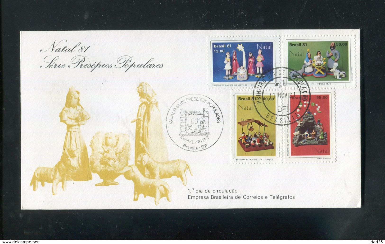 "BRASILIEN" 1981, Mi. 1855-1858 "Weihnachten" FDC (L1001) - FDC