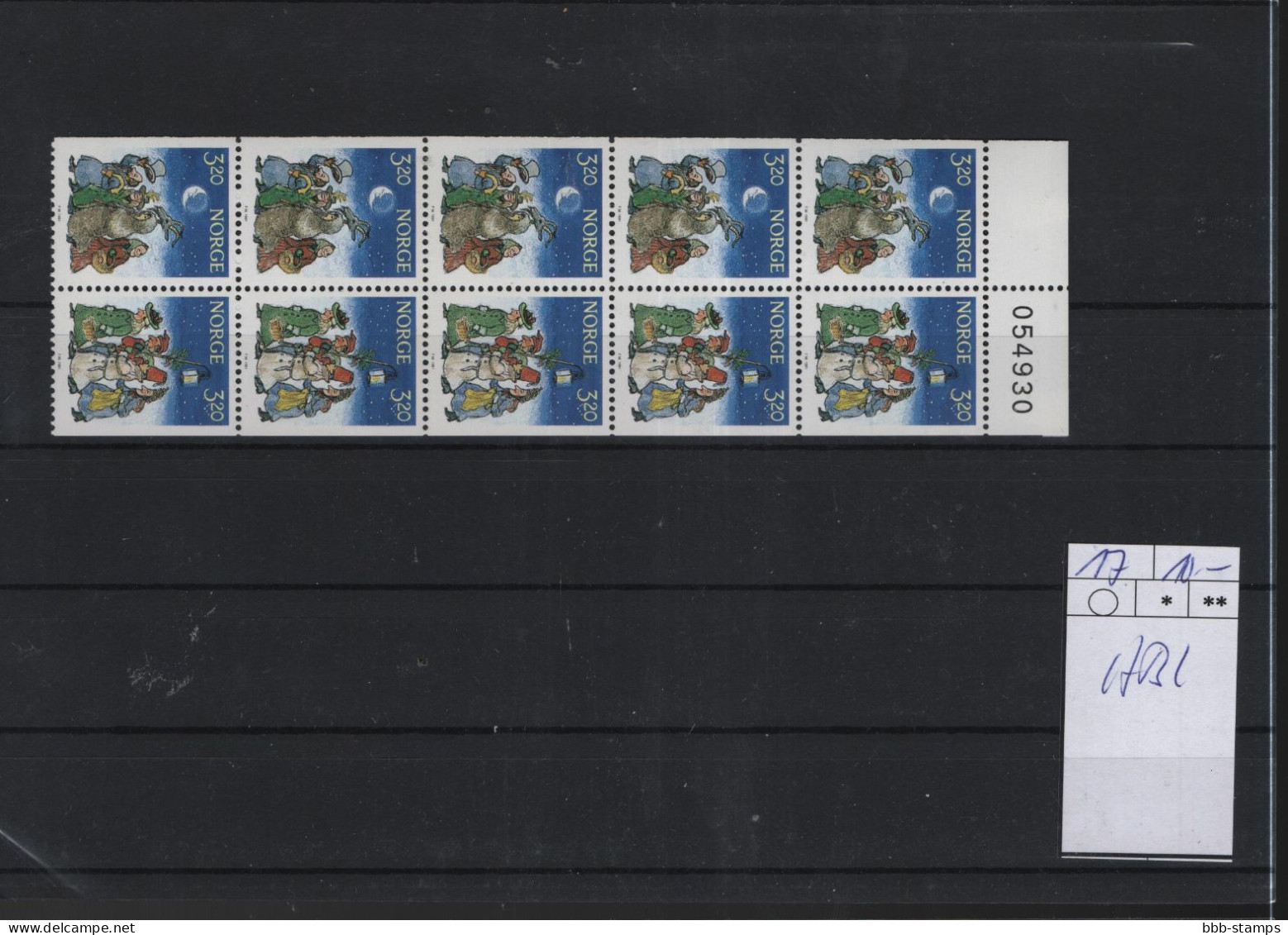 Norwegen Michel Cat.No. Booklet Mnh/** Pane 17 - Carnets