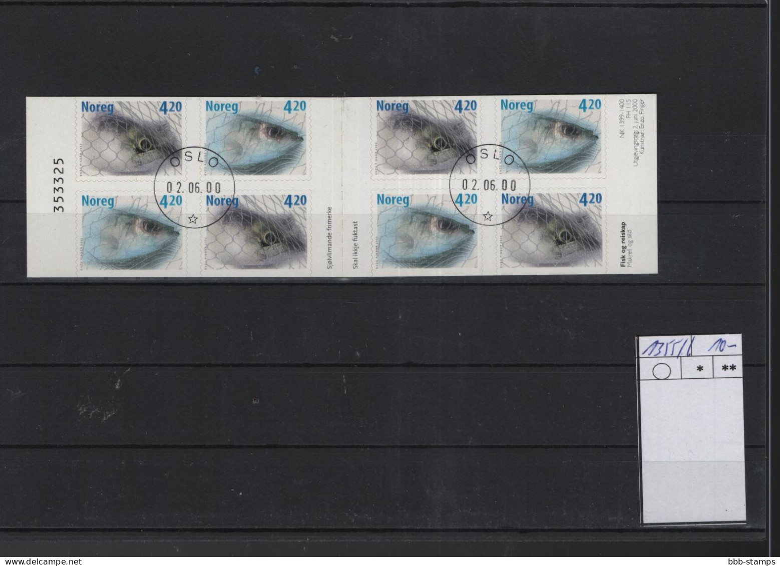 Norwegen Michel Cat.No. Booklet  Used 1355/1356 - Carnets