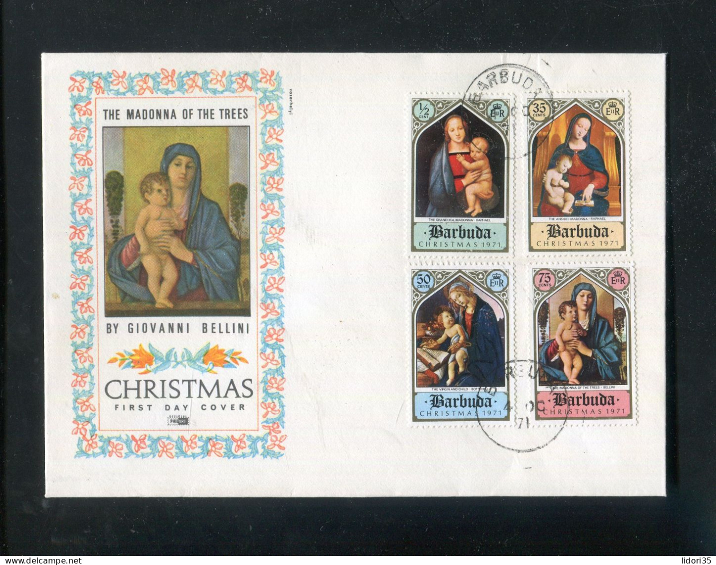 "BARBUDA" 1971, Mi. 99-102 "Weihnachten" FDC (L1002) - Antigua Und Barbuda (1981-...)