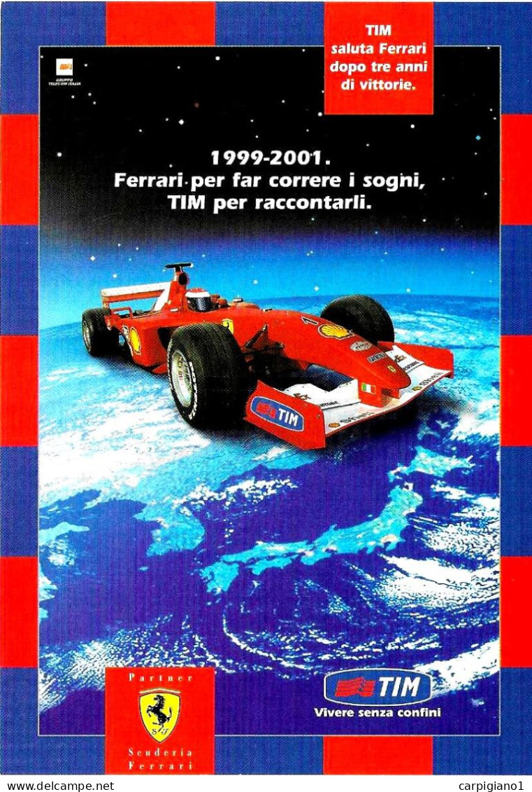 ITALIA ITALY - 2002 GROPPARELLO (PC) 6° Trofeo Valvezzeno Gara Regolarità Auto Storiche Su Cartolina Tim Ferrari - 9252 - 2001-10: Marcofilia