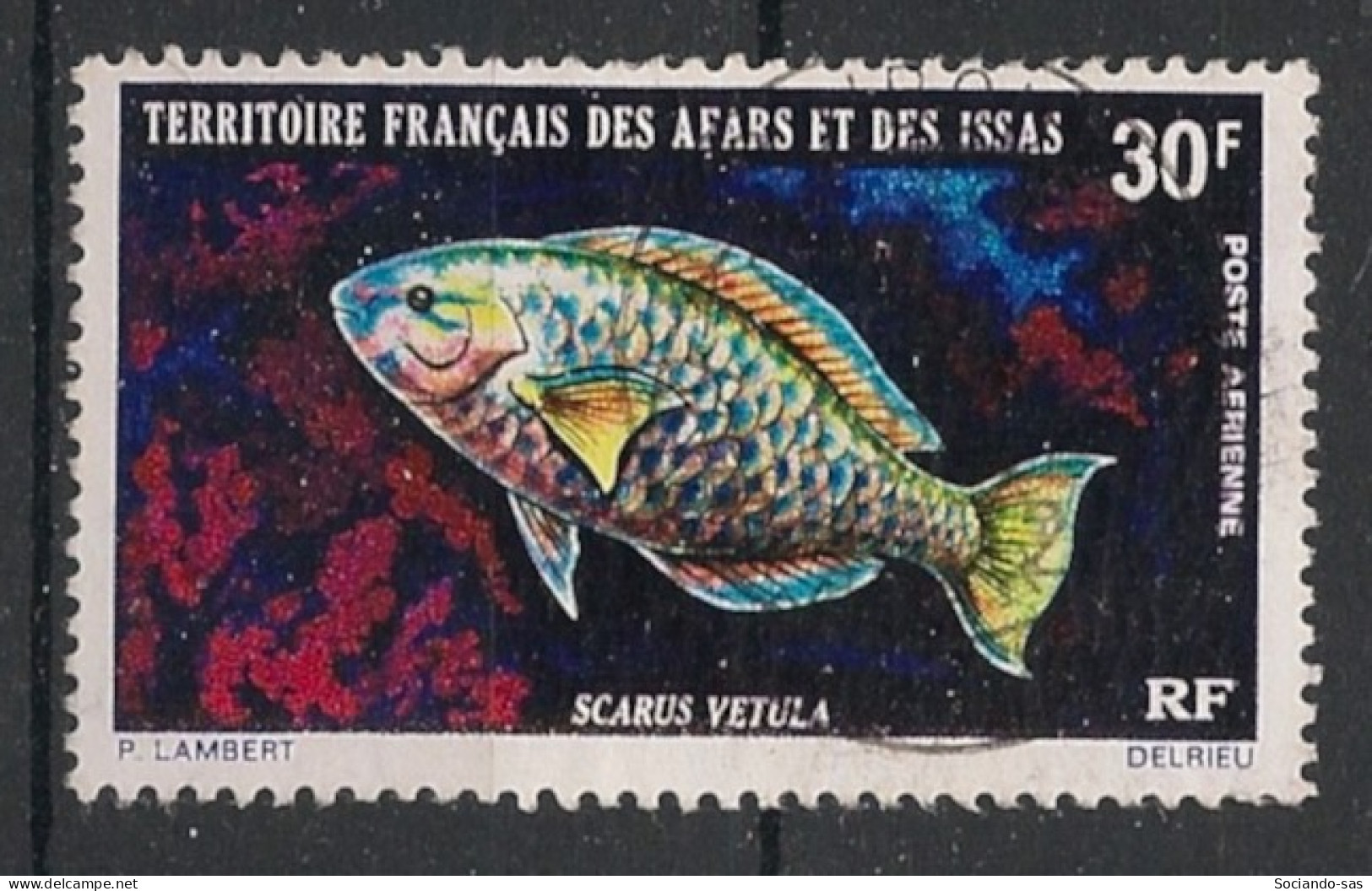 AFARS ET ISSAS - 1971 - Poste Aérienne PA N°YT. 66 - Poisson 30f - Oblitéré / Used - Used Stamps