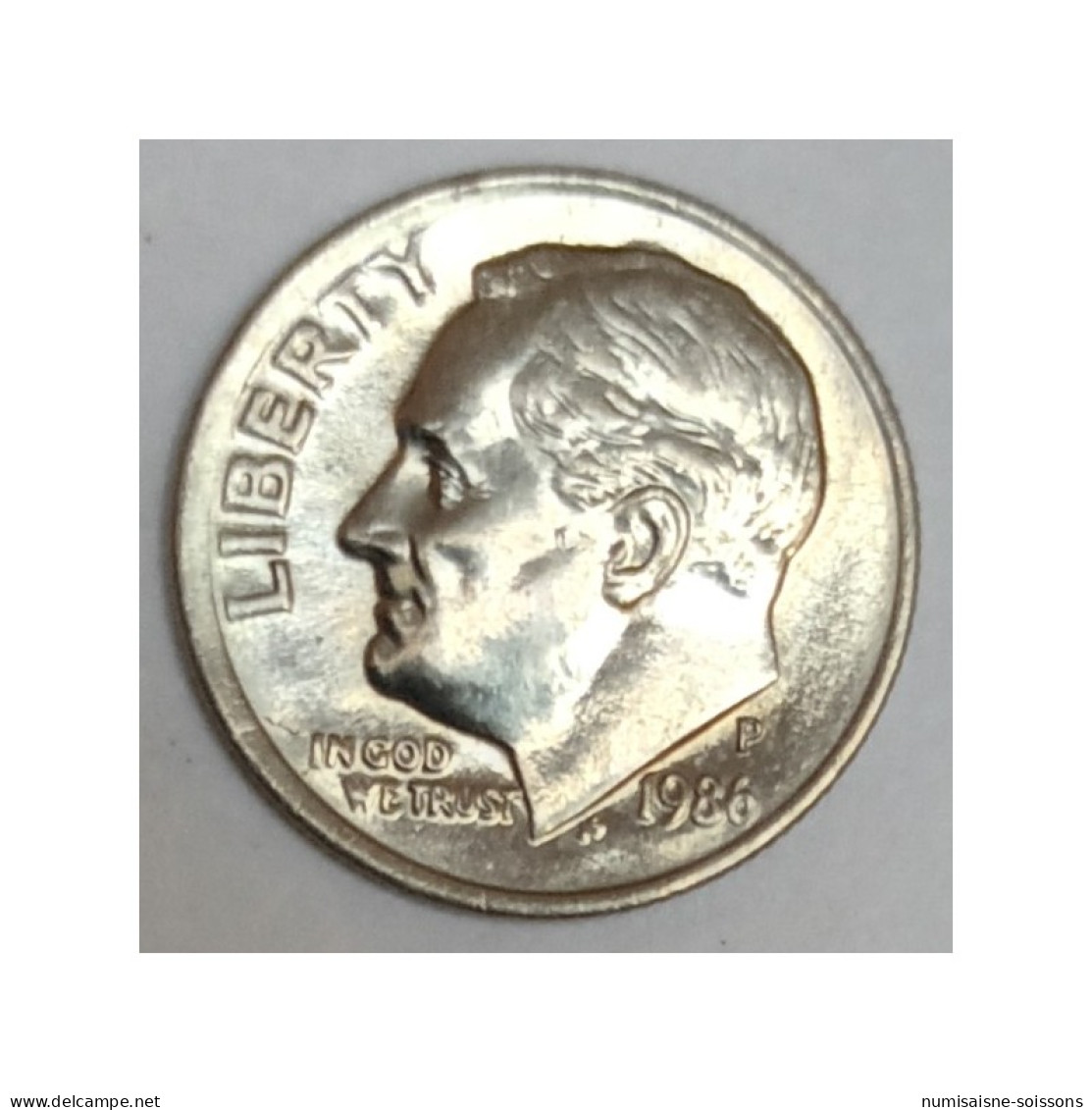 ETATS UNIS - KM 195a - 1 DIME 1986 P - Philadelphie - FRANKLIN ROOSEVELT - TTB/SUP - 1946-...: Roosevelt