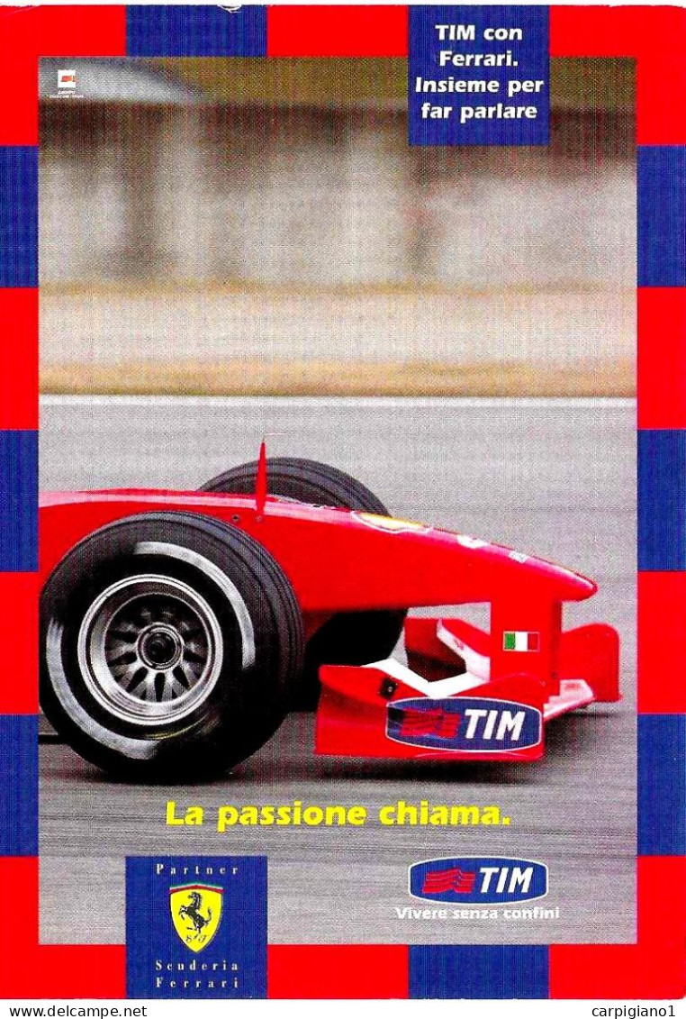 ITALIA ITALY - 2004 IMOLA (BO) 24° GP Auto F1 Prove Cronometrate Su Cartolina Tim Ferrari -9313 - 2001-10: Marcofilie