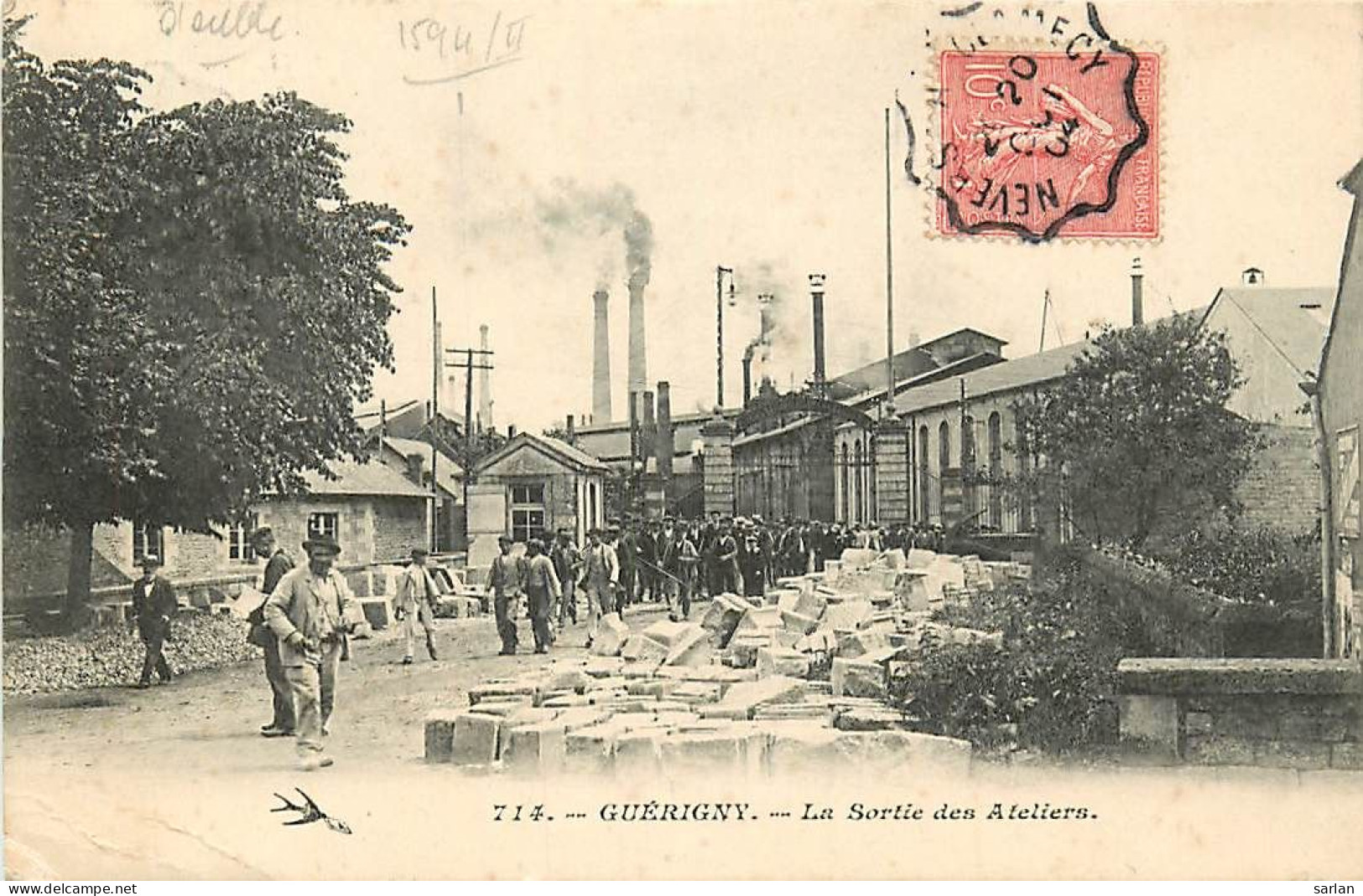 58 , GUERIGNY , La Sortie Des Ateliers , * 498 85 - Guerigny