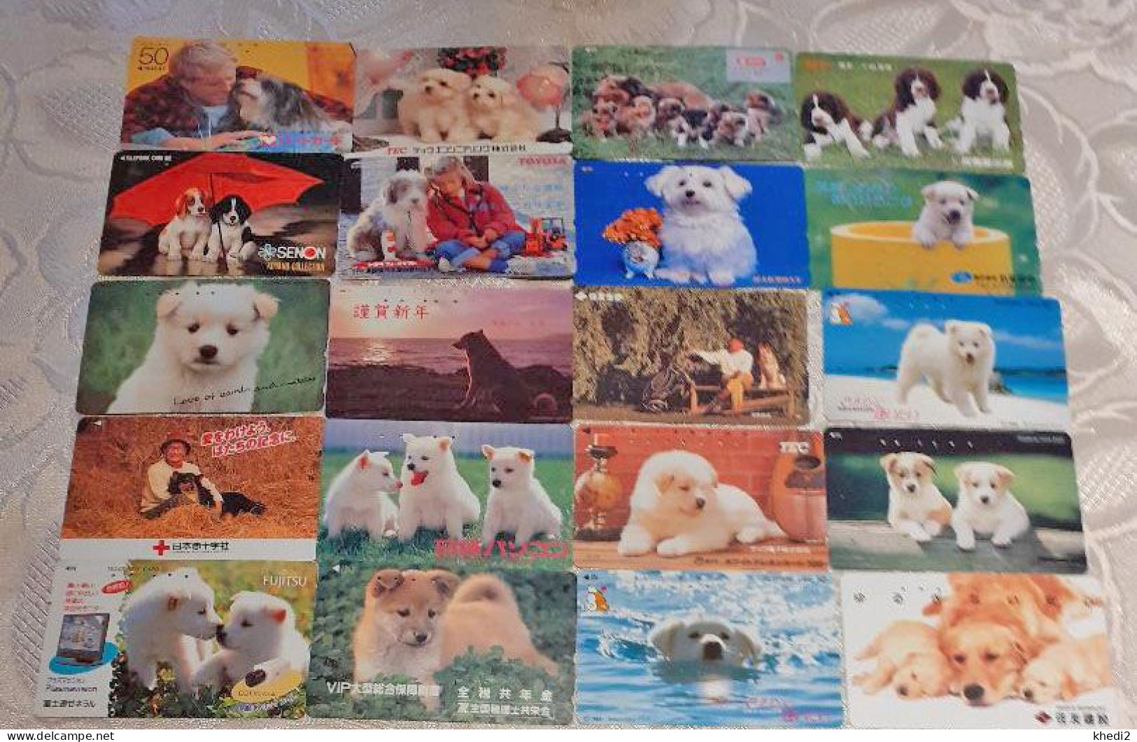 LOT De 180 Télécartes Différentes JAPON  - ANIMAL - CHIEN - DOG JAPAN Phonecards - HUND Telefonkarten - Giappone